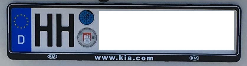 KIA Sportage Kennzeichenhalter