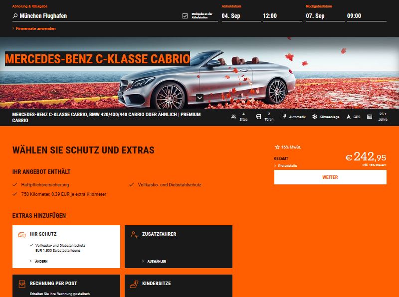 Mercedes C-Klasse Cabrio Sixt inkl. 10% Rabatt.JPG